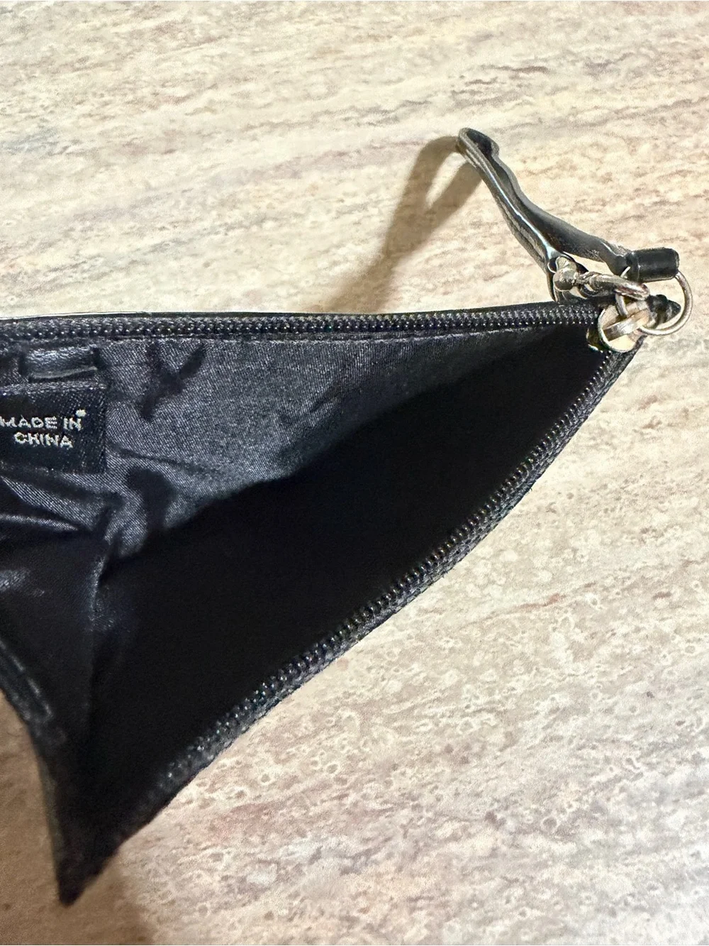 Coach Black Signature Wristlet Card Pouch